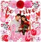 Valentines Day Love Ballons, 40 Inch Large Pink Love Foil Balloons